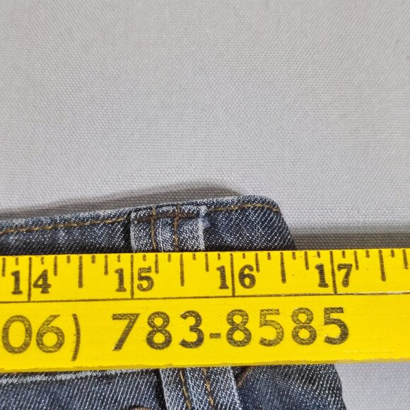 Makers of True Originals Jeans Bootcut women's size 32 dark washed ink blue - Picture 9 of 13